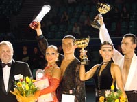 Zufar Zaripov <br /> Anna Ludwig-Tchemodourova<br />Andrzej Suchocki z Natališ Piecewicz <br />oraz Prezes OD PTT Pan Marek Seredyn<br />Wratislavia Open 2008